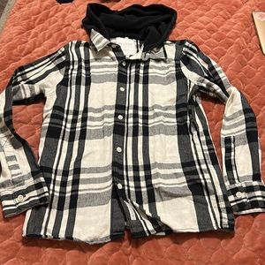 ^^Hollister^^ flannel with hoodie